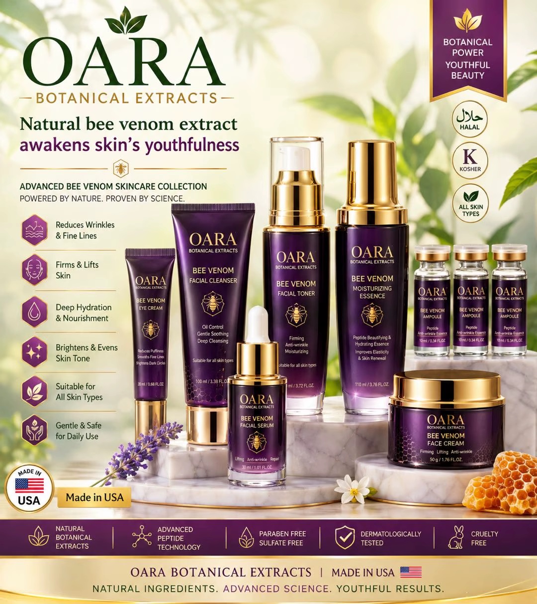 OARA bee venom skincare set