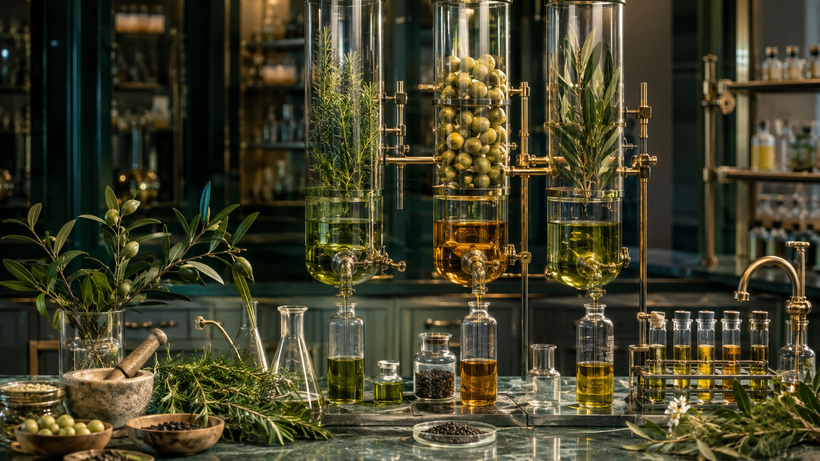 Botanical plants and extraction vessels in the OARA production story