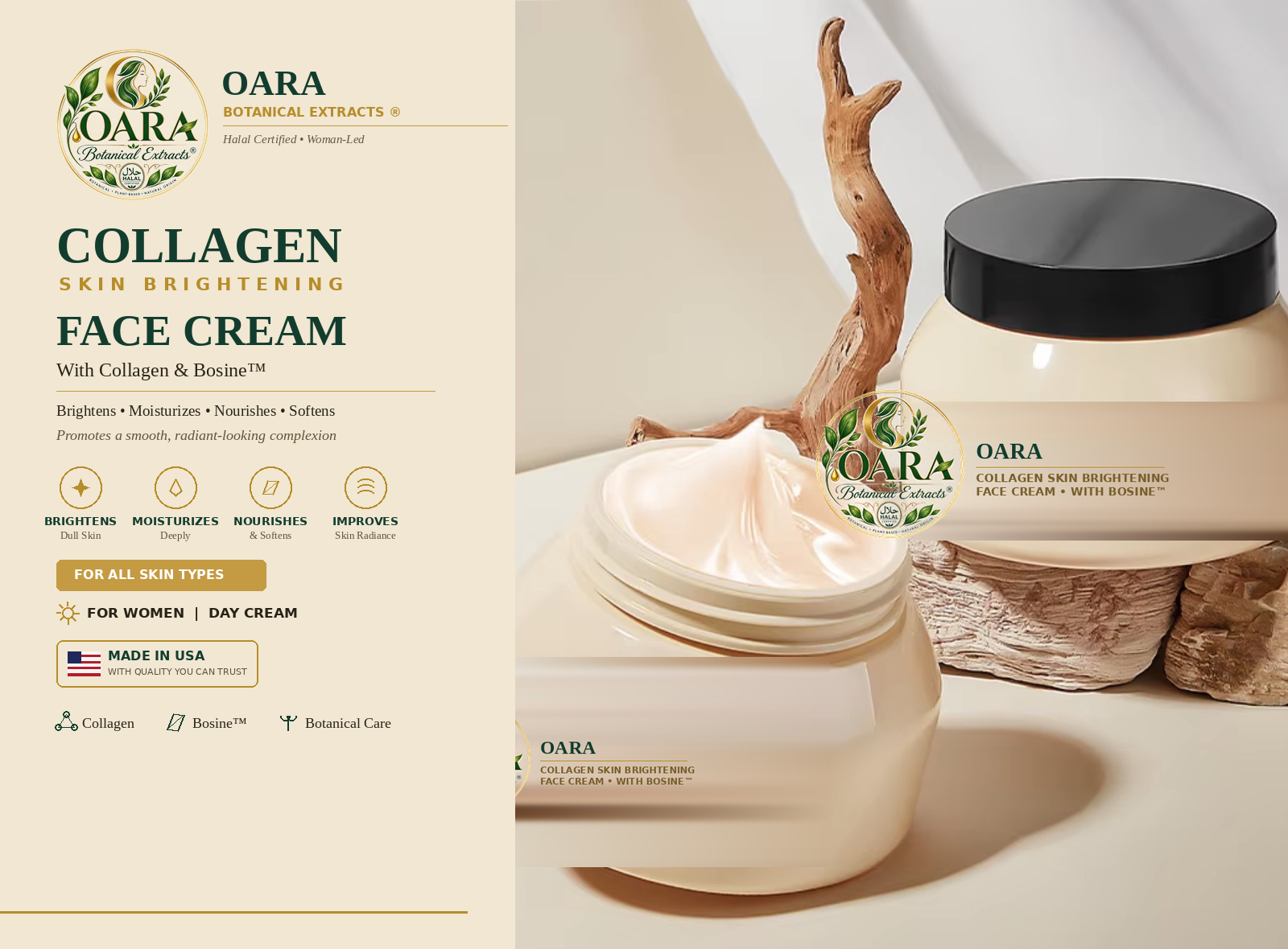 OARA collagen face cream