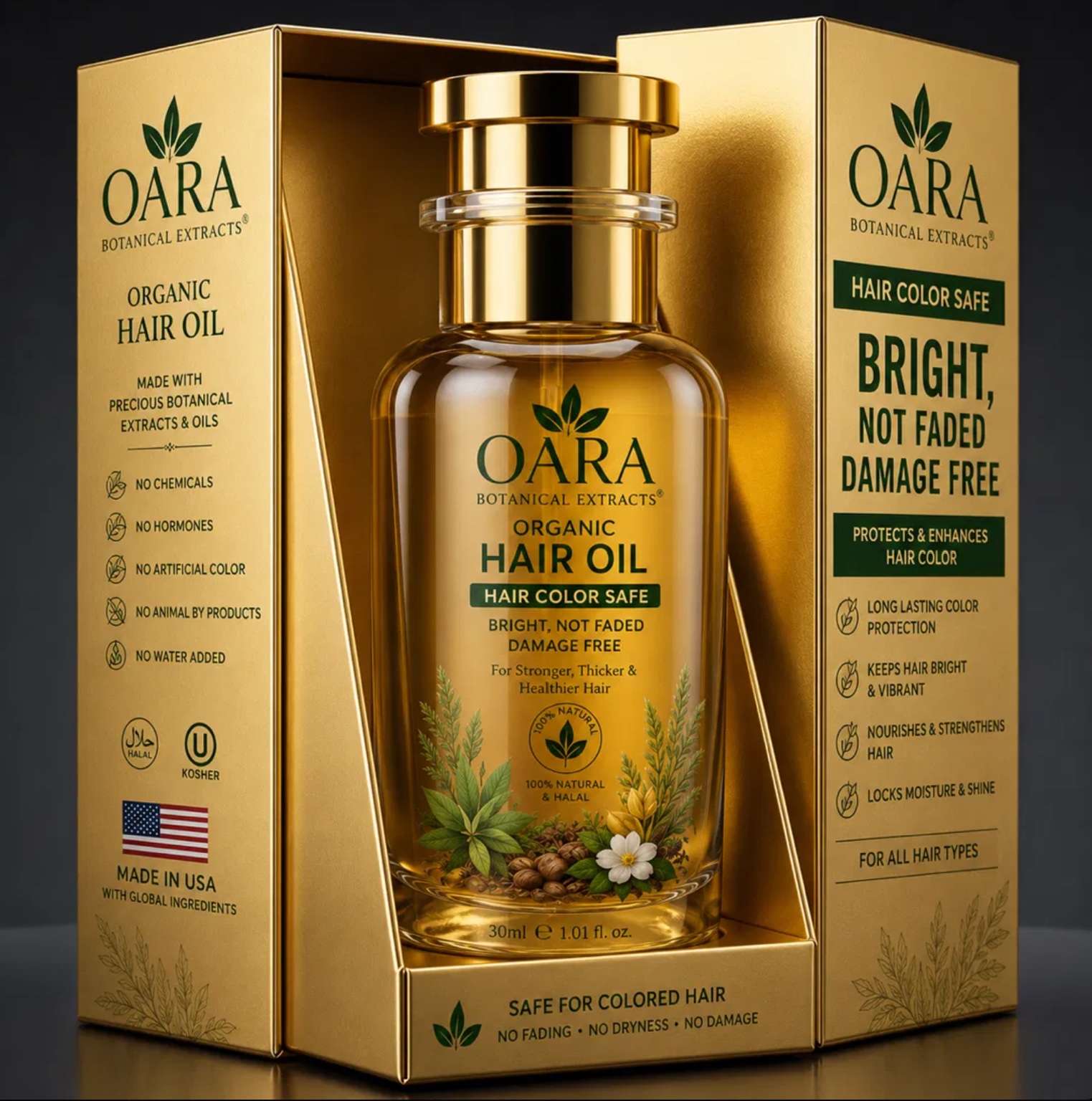 OARA Organic Hair Oil for color-treated hair