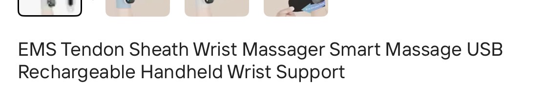 Rechargeable EMS wrist support product description