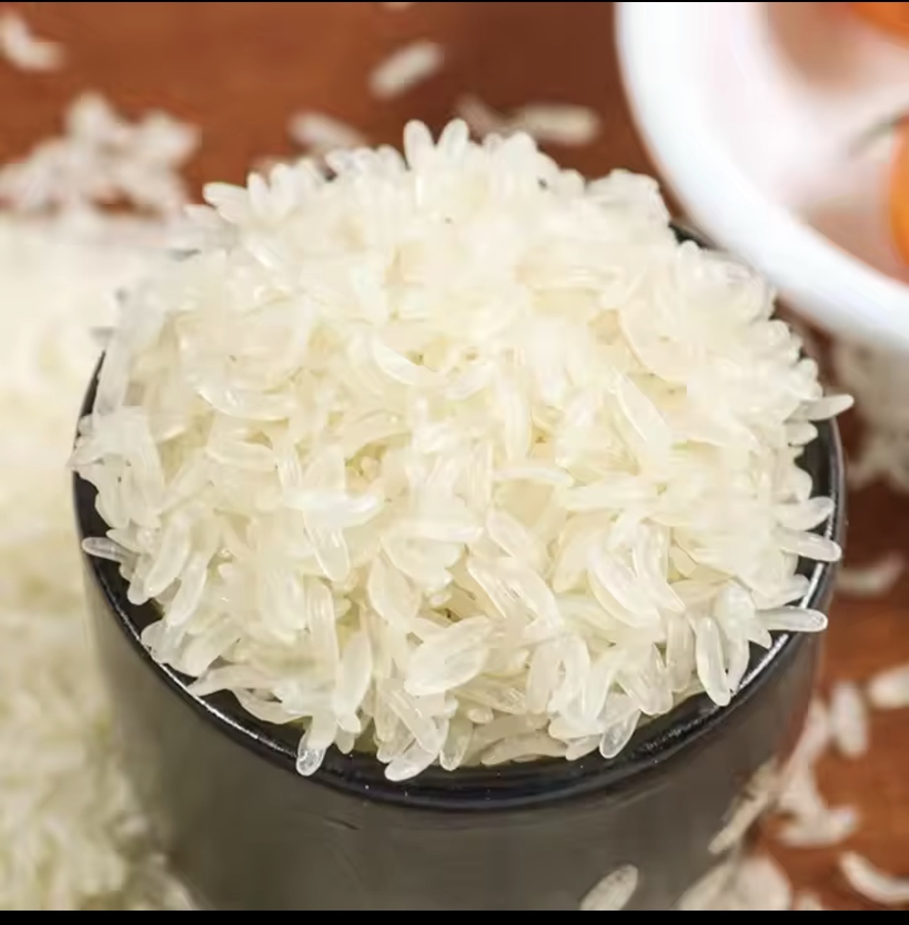 Long-grain white rice