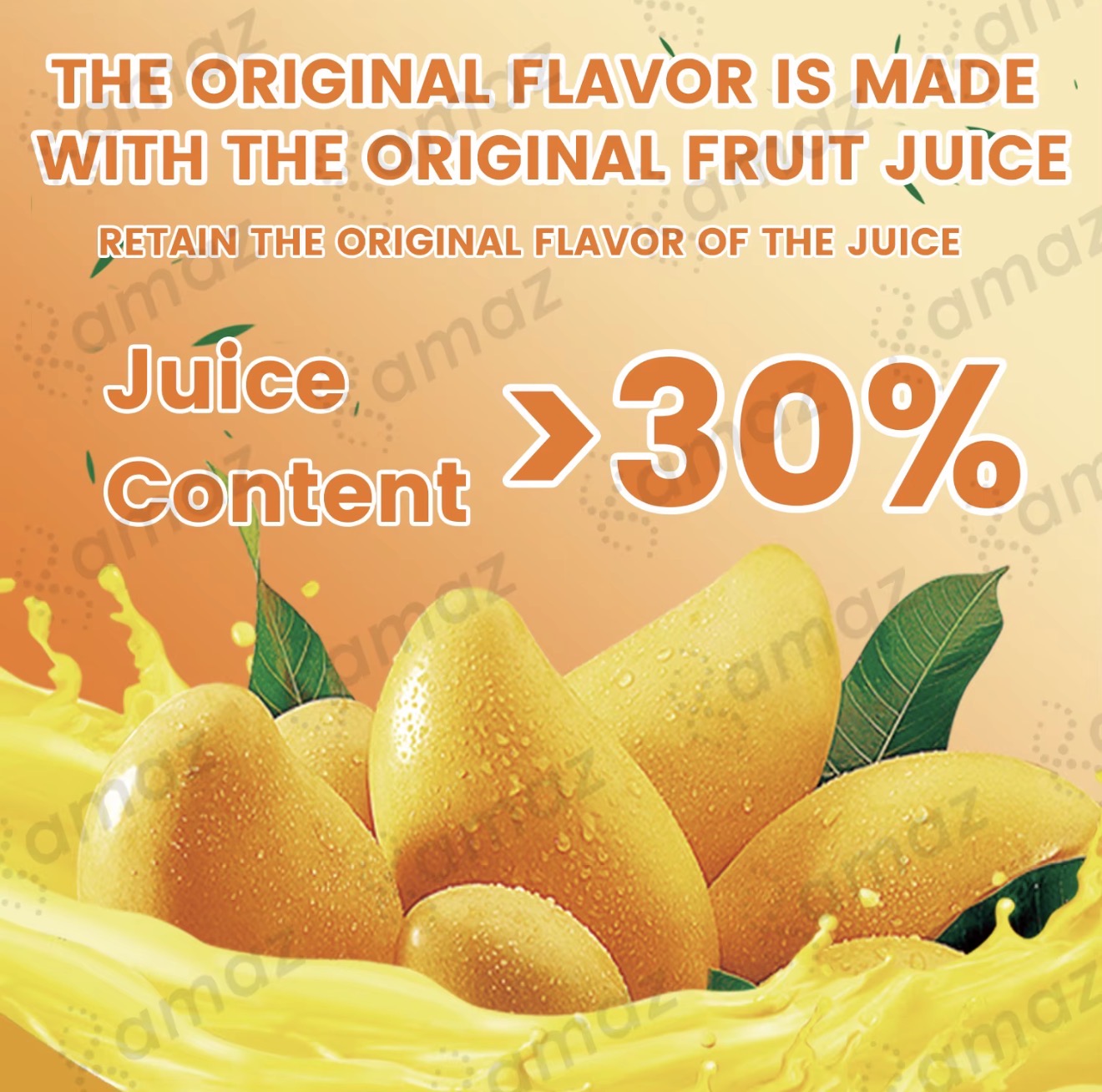 Mango fruit juice product concept