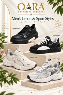 OARA men's urban and sport sneaker styles