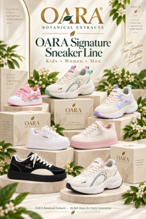 OARA signature sneaker line for women men and children